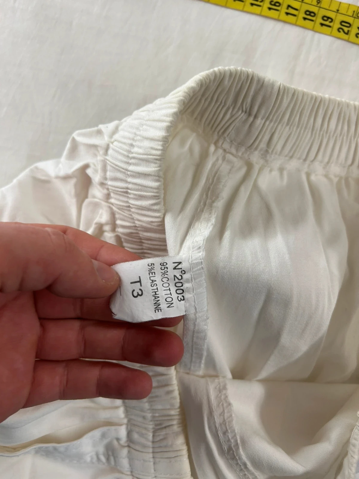 Calça branca de algodão vintage – photo 8